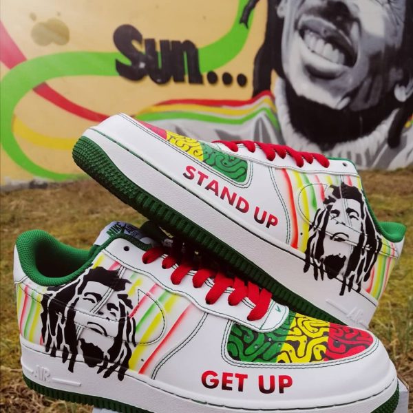 Painting Bob Marley Custom Air Force 1