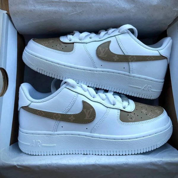 Design Brown LV Custom Air Force 1