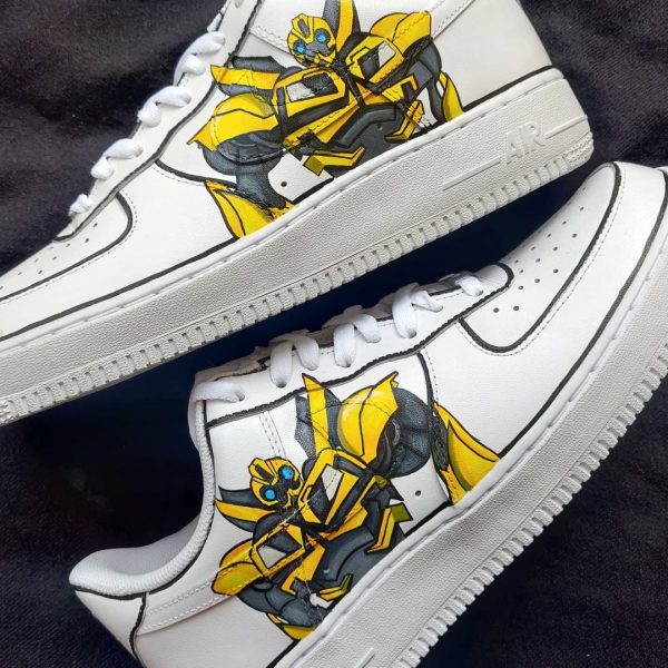 Bumblebee Painted Custom Air Force 1