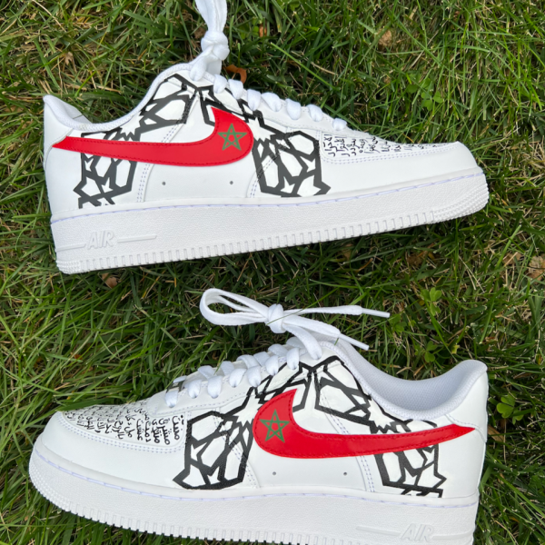 Morocco Painted Custom Air Force 1