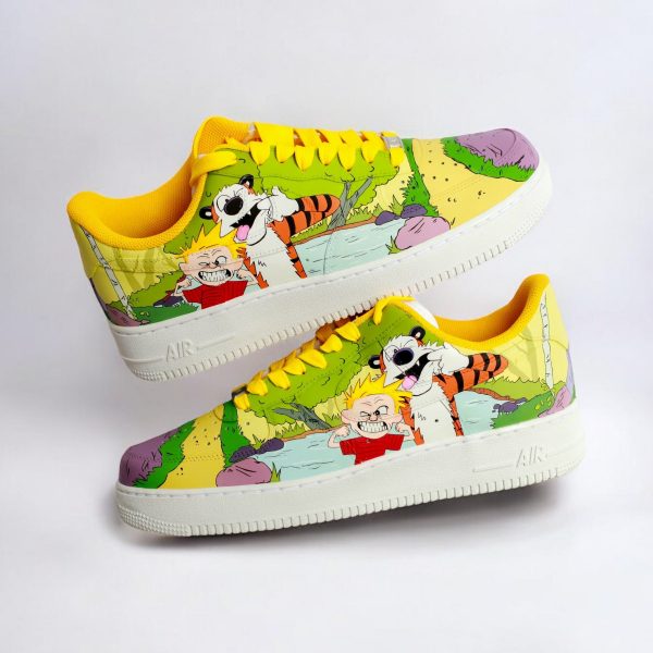 Calvin And Hobbes Custom Air Force 1