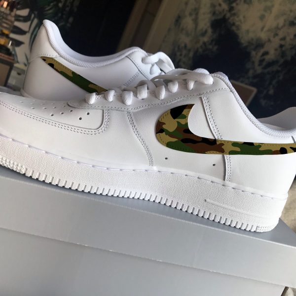 Camouflage Pattern Painting Custom Air Force 1