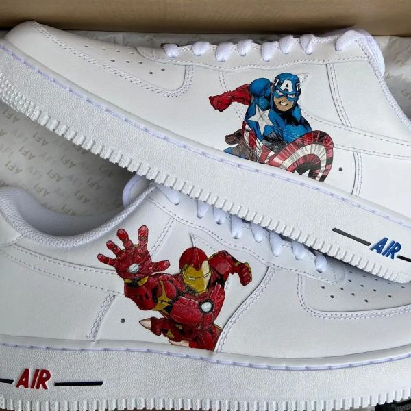 Captain X Iron Man Custom Air Force 1