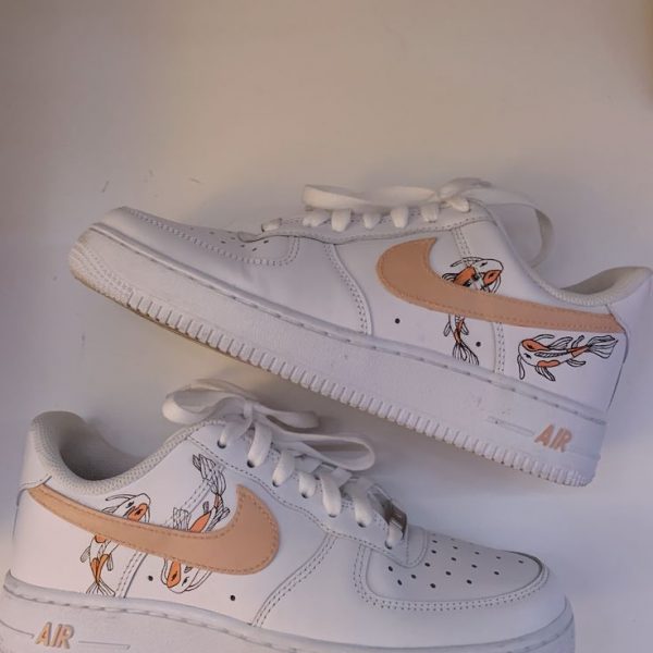 Carp Beige Swoosh Custom Air Force 1