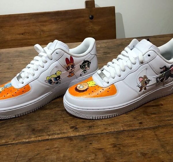 Cartoon Characters Painted Custom Air Force 1