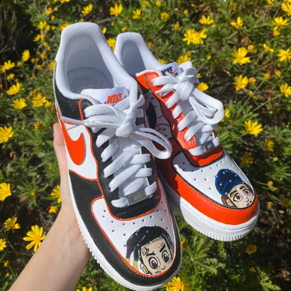 Cartoon Characters Painting Custom Air Force 1