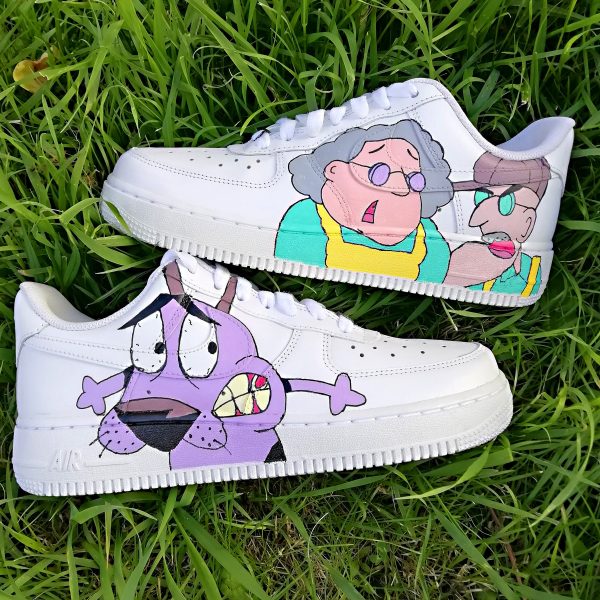 Cartoon Scary Dog Custom Air Force 1