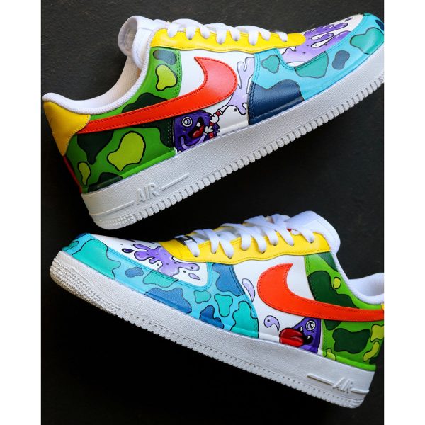 Cartoon Plaque Painting Custom Air Force 1