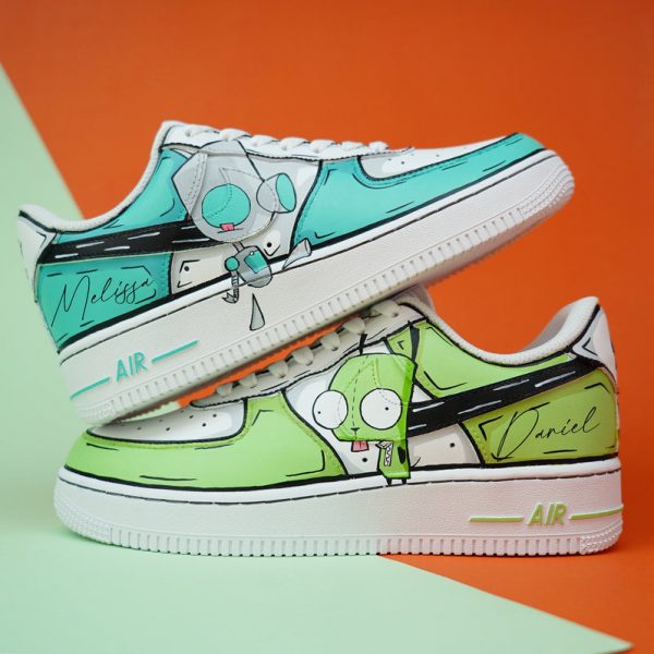 Cartoon Puppy Robot Custom Air Force 1