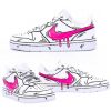 Cartoon drippy pink Custom Air Force 1