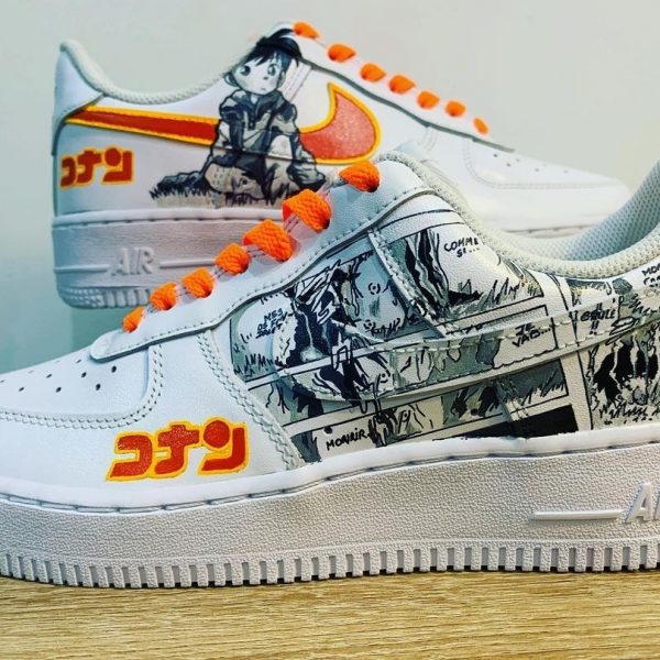 Conan Detective Painted Custom Air Force 1