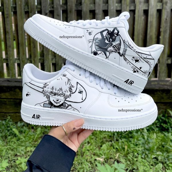 Painting Chainsaw Man Custom Air Force 1