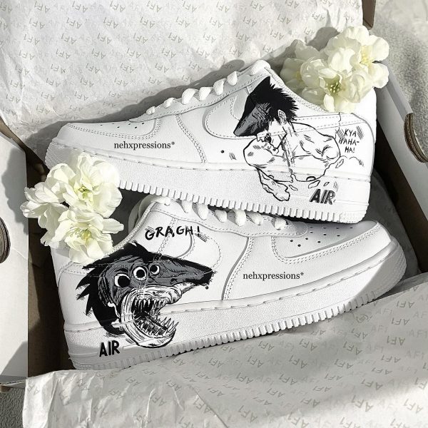 Chainsaw Man Art Custom Air Force 1