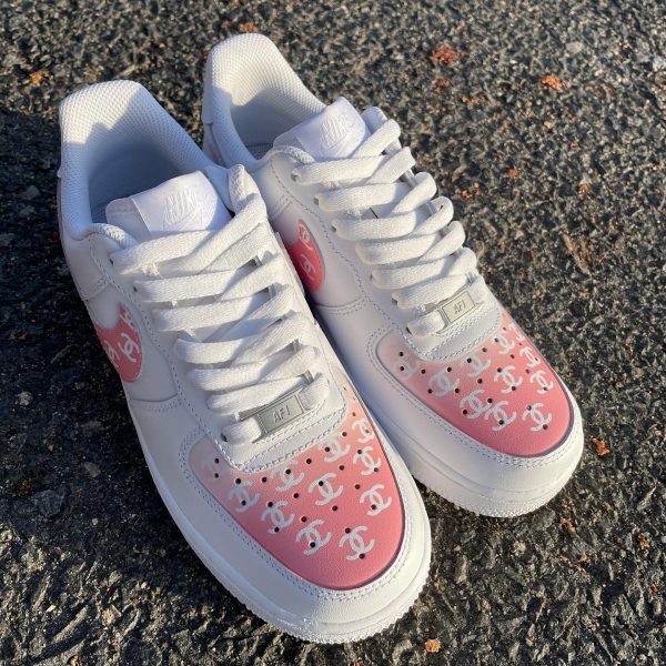 Chanel Pink Pattern Custom Air Force 1