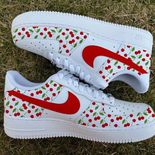 Cherry Pattern Print Custom Air Force 1