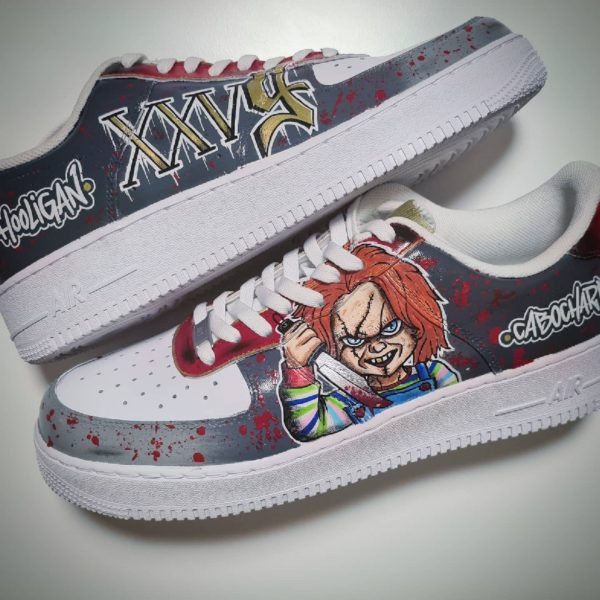 Chucky Horror Painted Custom Air Force 1