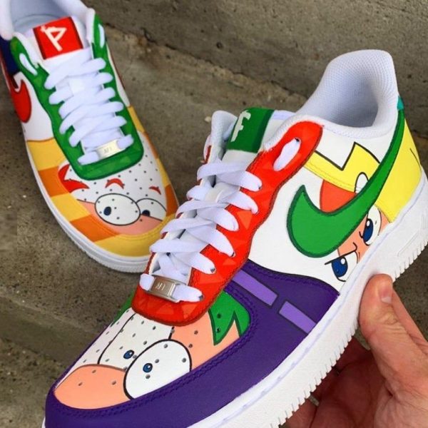 Colorful Cartoon Characters Custom Air Force 1