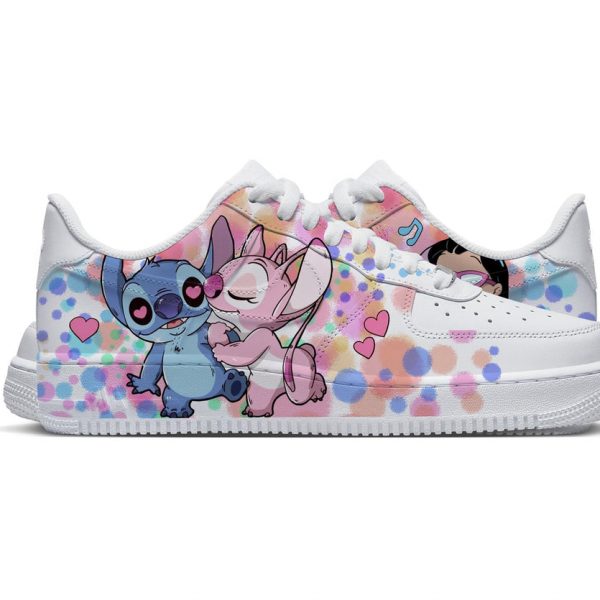 Colorful Stitch Doodle Custom Air Force 1