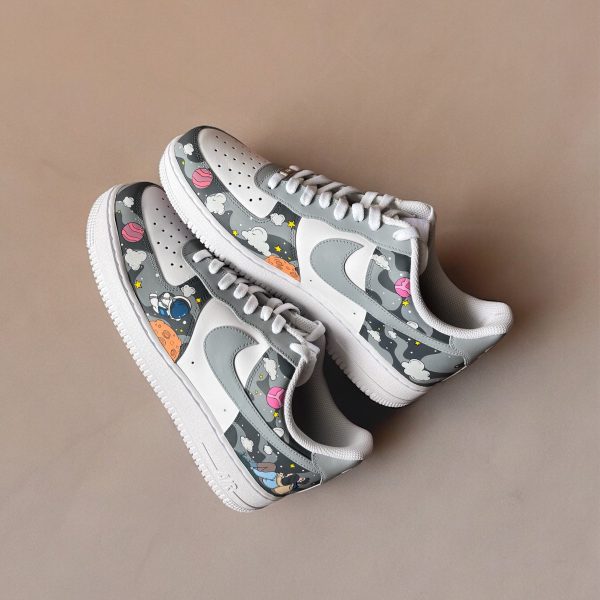 Cosmic Odyssey Grey Custom Air Force 1