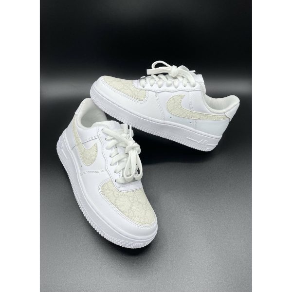 Cream Gucci Pattern Custom Air Force 1