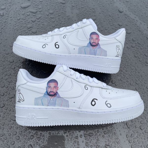 Drake Painted Custom Air Force 1