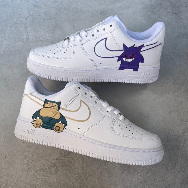 Pokemon Snorla Gengar Custom Air Force 1