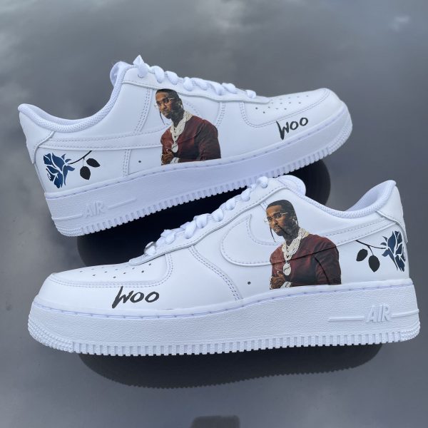 Painted Pop Smoke Custom Air Force 1