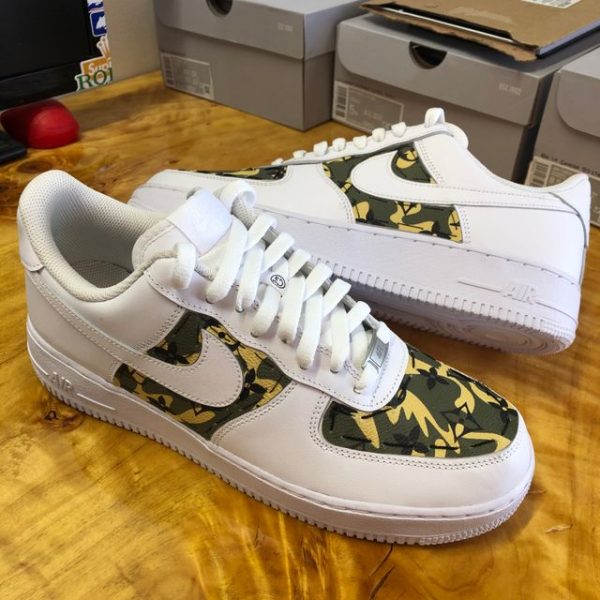 LV Camo Leather Custom Air Force 1