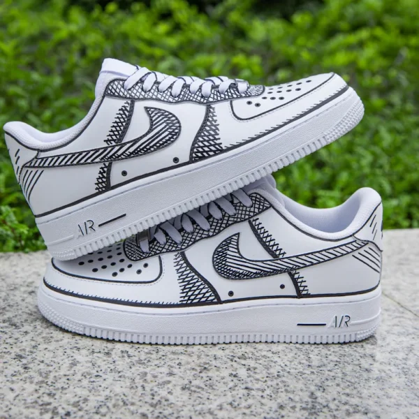 Hand Painted Sprayed Custom Air Force 1