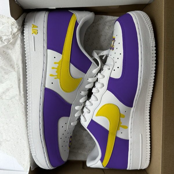 Lakers Numbers Custom Air Force 1