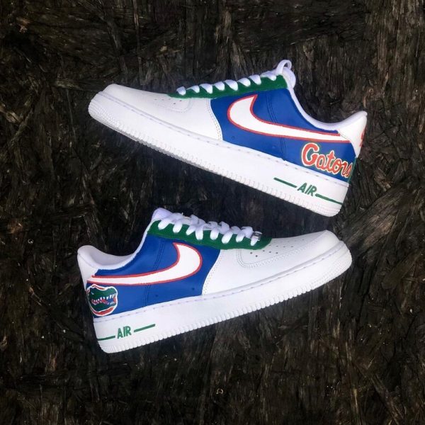 Gators Football Painting Custom Air Force 1