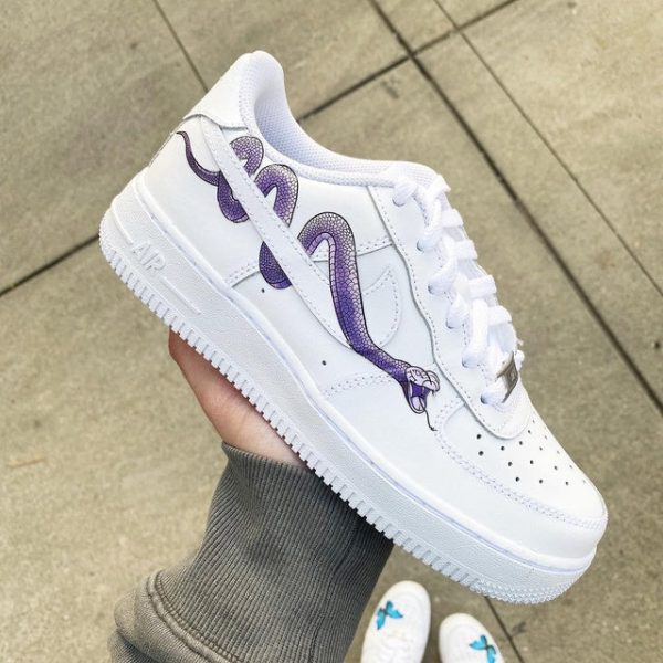 Snake Purple Custom Air Force 1