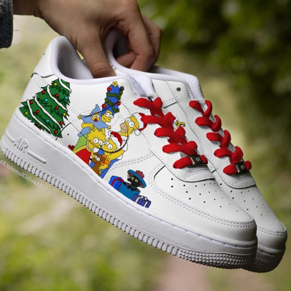 The Simpsons Christmas Custom Air Force 1