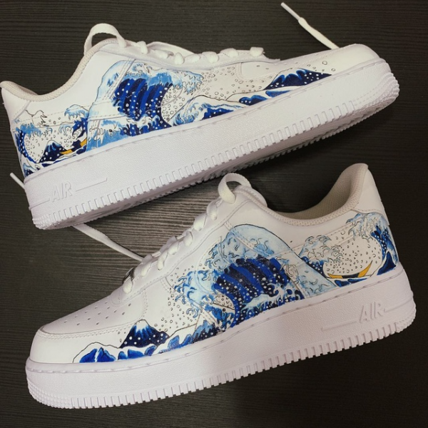 Wave Kanagawa Painted Custom Air Force 1