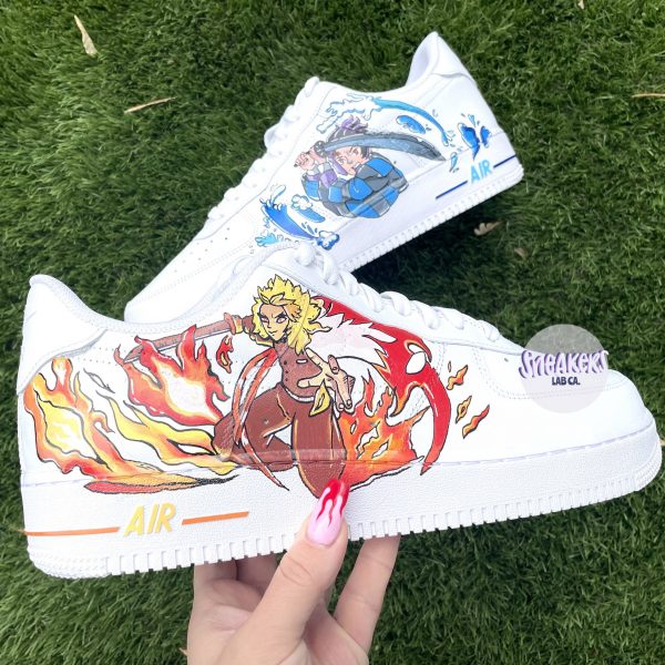 Demon Slayer Handpainted Custom Air Force 1