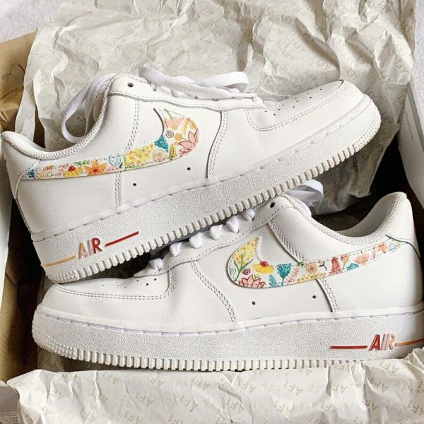 Colourpop Flowers Design Custom Air Force 1