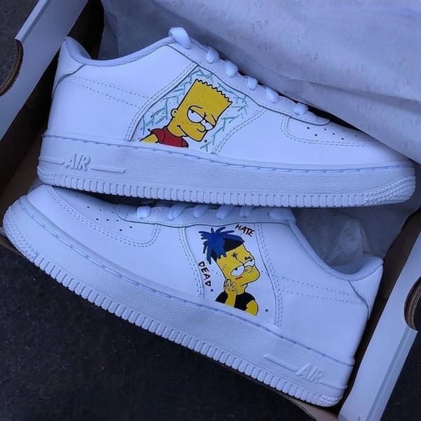 The Simpsons Bart Custom Air Force 1