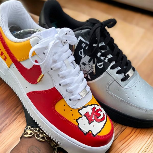 Kansas Chiefs Football Custom Air Force 1