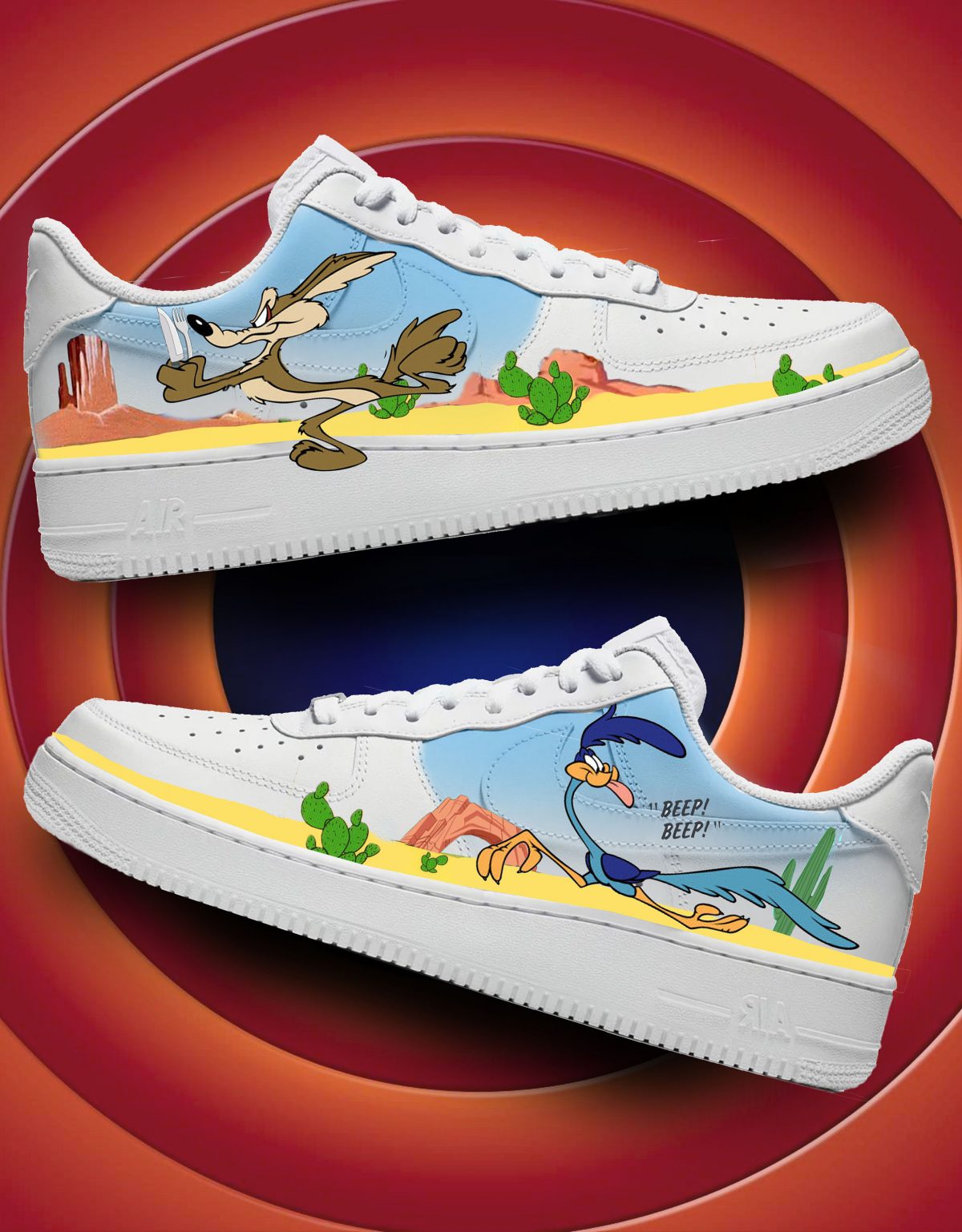 Coyote Looney Cartoon Custom Air Force 1