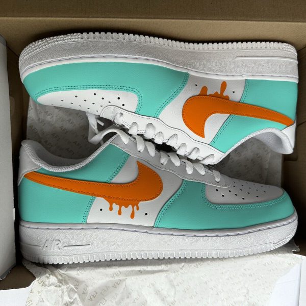 Miami Dolphins Football Custom Air Force 1