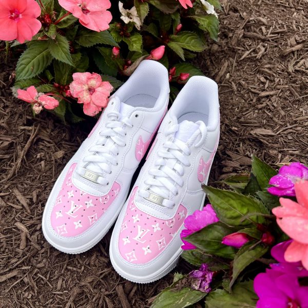 Classic LV Pink Custom Air Force 1