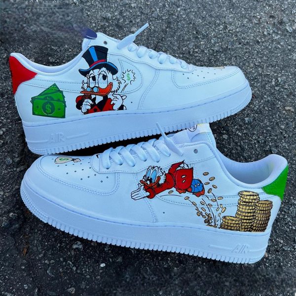 Scrooge Mcduck Painting Custom Air Force 1