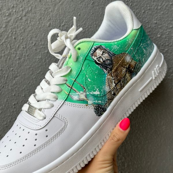 Aquaman Painted Custom Air Force 1