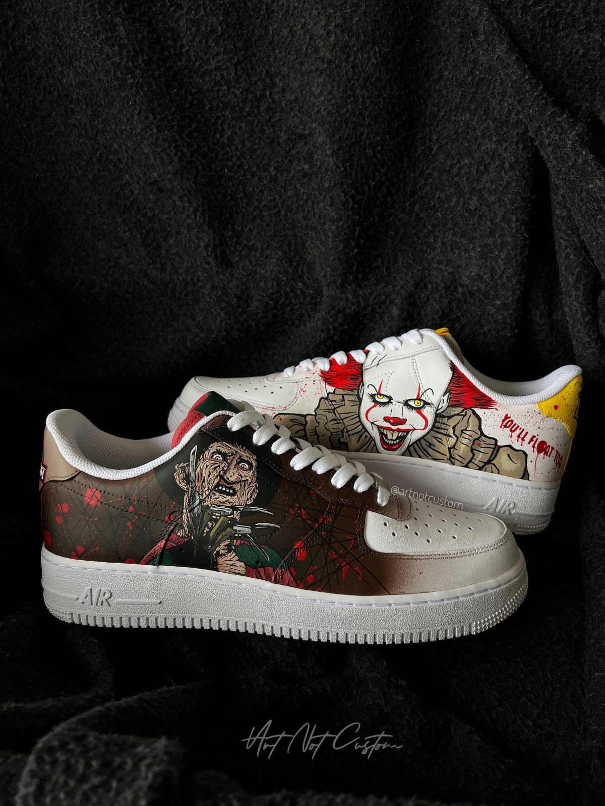 Freddy Krueger Pennywise Custom Air Force 1