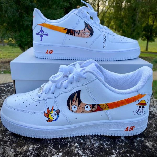 One Piece Swoosh Custom Air Force 1