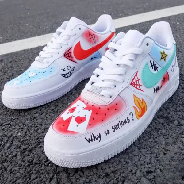 Clown Creative Painting Custom Air Force 1