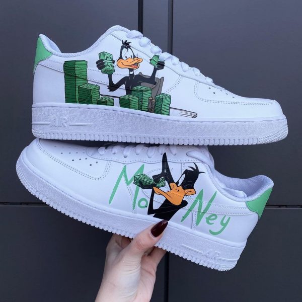 Daffy Duck Painted Custom Air Force 1