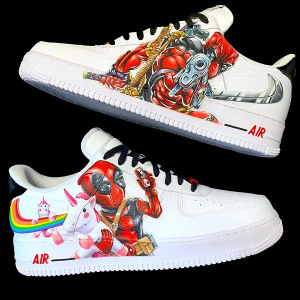 Deadpool HandPainting Custom Air Force 1