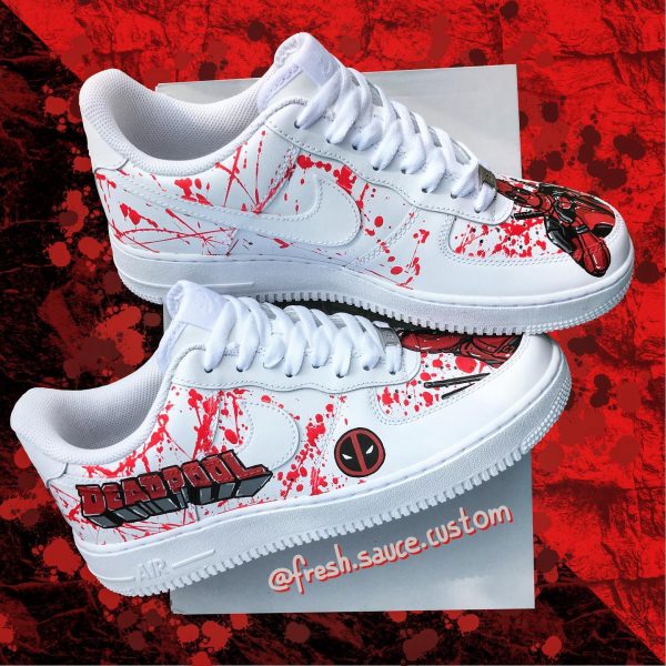 Painting Deadpool Custom Air Force 1