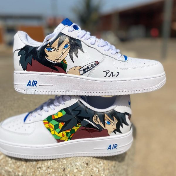 Giyu Anime Handmade Custom Air Force 1